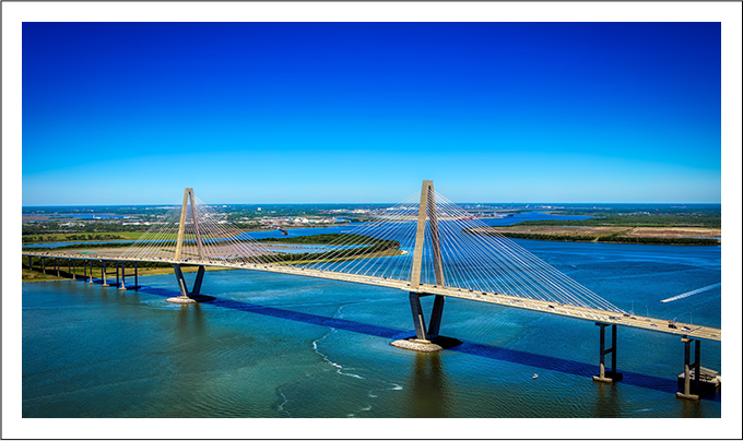 A bridge that is over the water.